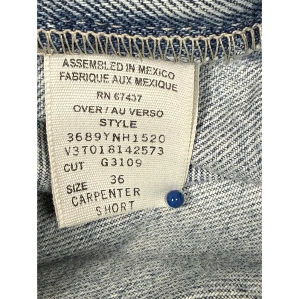 Polo Jeans Co Ralph Lauren Shorts Mens 36 Blue Denim Carpenter Cargo Workwear